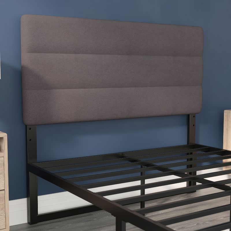 Flash Furniture Paxton Channel Stitched Upholstered Headboard, Adjustable Height from  44.5" to 57.25", 6 of 13