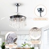 Parrot Uncle 42" Chrome Crystal Fandeliers Ceiling Fan with Lights and Remote - 4 of 4