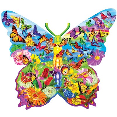 Butterfly Surprise Multicolor Shaped 1000 Piece Jigsaw Puzzle