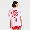 Women's Diet Coke Girlie Graphic Sleep Pajama Set - Pink - 2 of 3