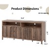65.8" Fluted Sideboard Buffet Cabinet, 4-Door Storage for Dining/Living Room - 2 of 4