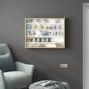 HOMCOM 5-Tier Display Cabinet, Wall-Mounted Glass Door Cabinet with 4 Adjustable Shelves - 2 of 4
