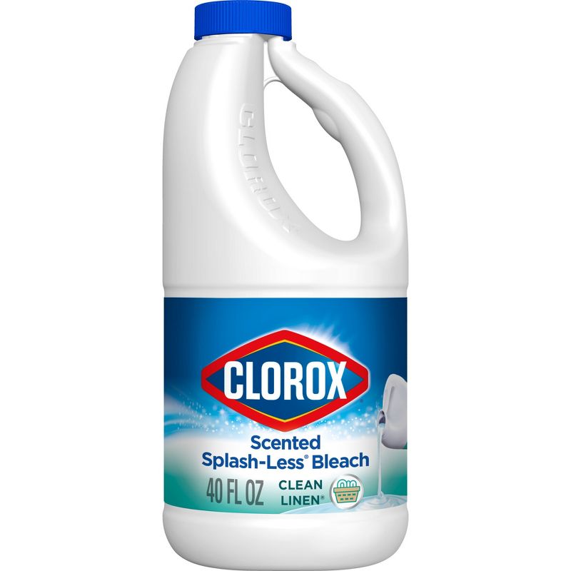 Clorox Splash-Less Liquid Bleach - Clean Linen - 40 fl oz, 1 of 10