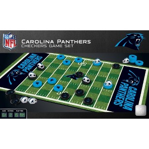 MasterPieces Officially licensed NFL Carolina Panthers Checkers Board Game for Families and Kids ages 6 and Up - 1 of 4