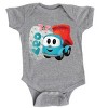 Leo the Truck Leo Name Distressed - Baby Short Sleeve Graphic Bodysuit - 2 of 3
