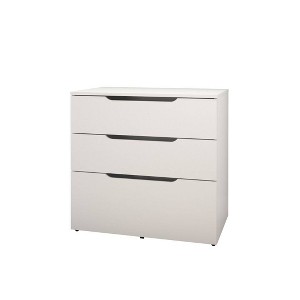 Arobas 3 Drawer Filing Cabinet White - Nexera: Home Office Lateral, Legal/Letter Size, Anti-Tilt - 1 of 4