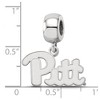 Black Bow Jewelry Sterling Silver Pittsburgh Panthers NCAA Bead Charm - 2 of 4