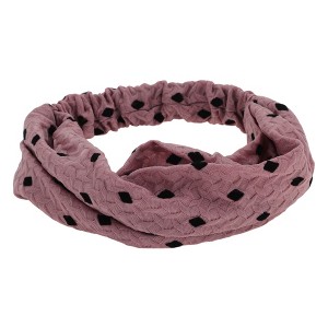 Unique Bargains Women's Argyle Lace Wide Headband 1 Pc - 1 of 4