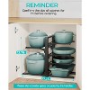 6-Tier Pots and Pans, Heavy Duty Pots and Pan Storage Rack Organizer inside Cabinet, Adjustable Pot Rack - 2 of 4