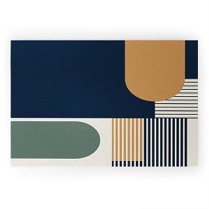 Sheila Wenzel-Ganny Cool Color Palette Pattern Looped Vinyl Welcome Mat - Society6 - 1 of 2