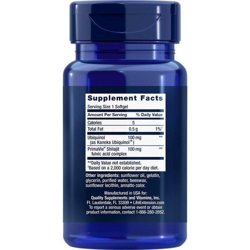 Life Extension Super Ubiquinol CoQ10 with Enhanced Mitochondrial Support 100mg  -  60 Softgel, 2 of 3