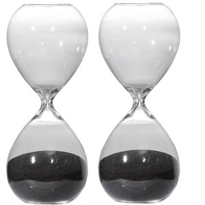 Gulches Hourglasses: Triangular Conical Shape with Black/Gray/White/Beige/Green/Blue/Yellow Sand, 90/60/30-Minute Timers - 1 of 4
