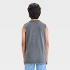 Boys' Minecraft Mineral Wash Graphic Tank Top - Dark Gray - 3 of 4