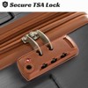 MOEPISY Hardshell Luggage Sets 6 Piece Suitcase Set, Expandable Lightweight Suitcases with Dual Wheels, TSA Lock for Men Women, Black Brown - 2 of 4