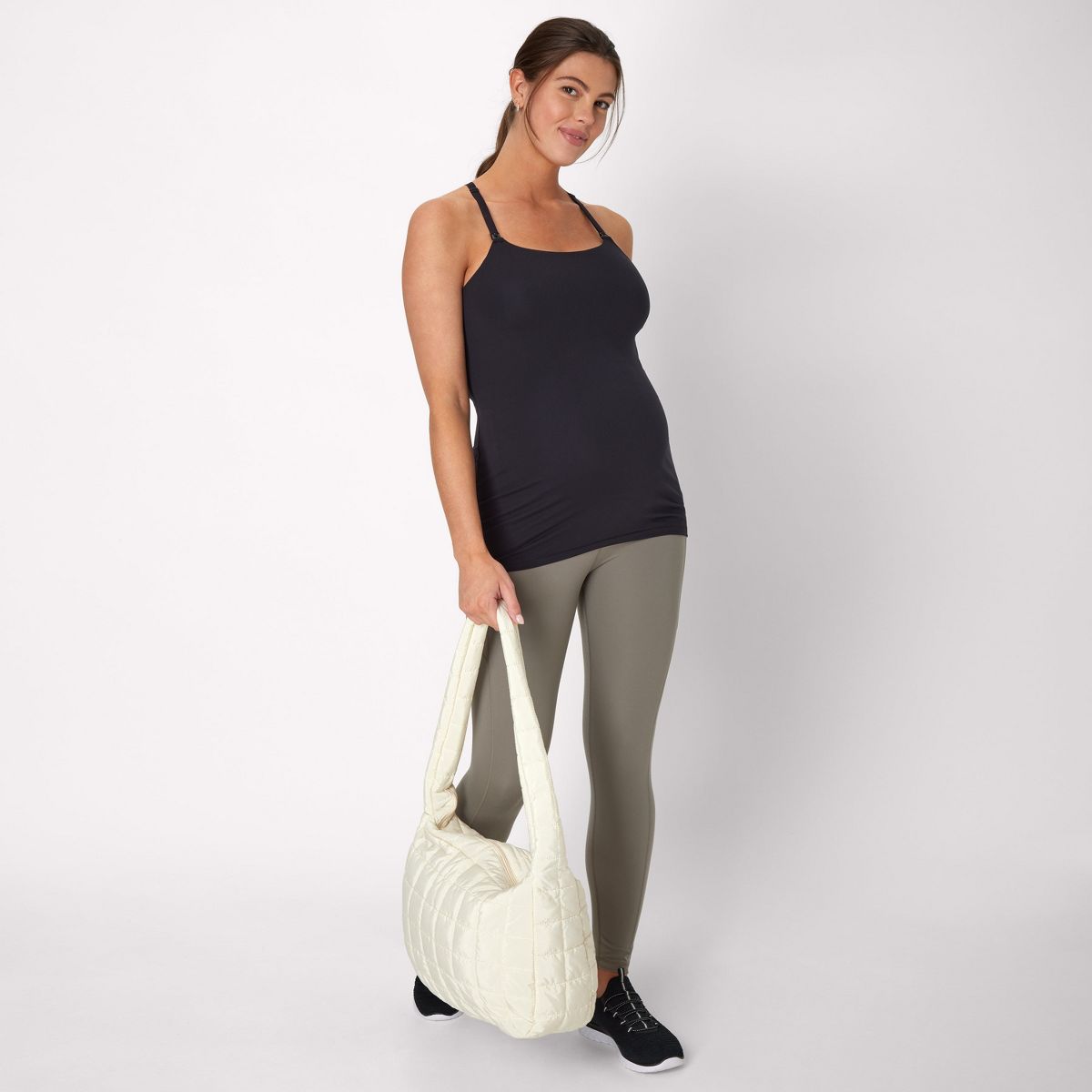 Hanes Maternity Women's Nursing Racerback Tank - thumbnail 7
