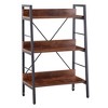 3 Tier Bookshelf, Metal Standing Shelving Unit Storage, Industrial Bookshelves Organizer, H-shape Ladder Shelf Corner Stand - 2 of 4