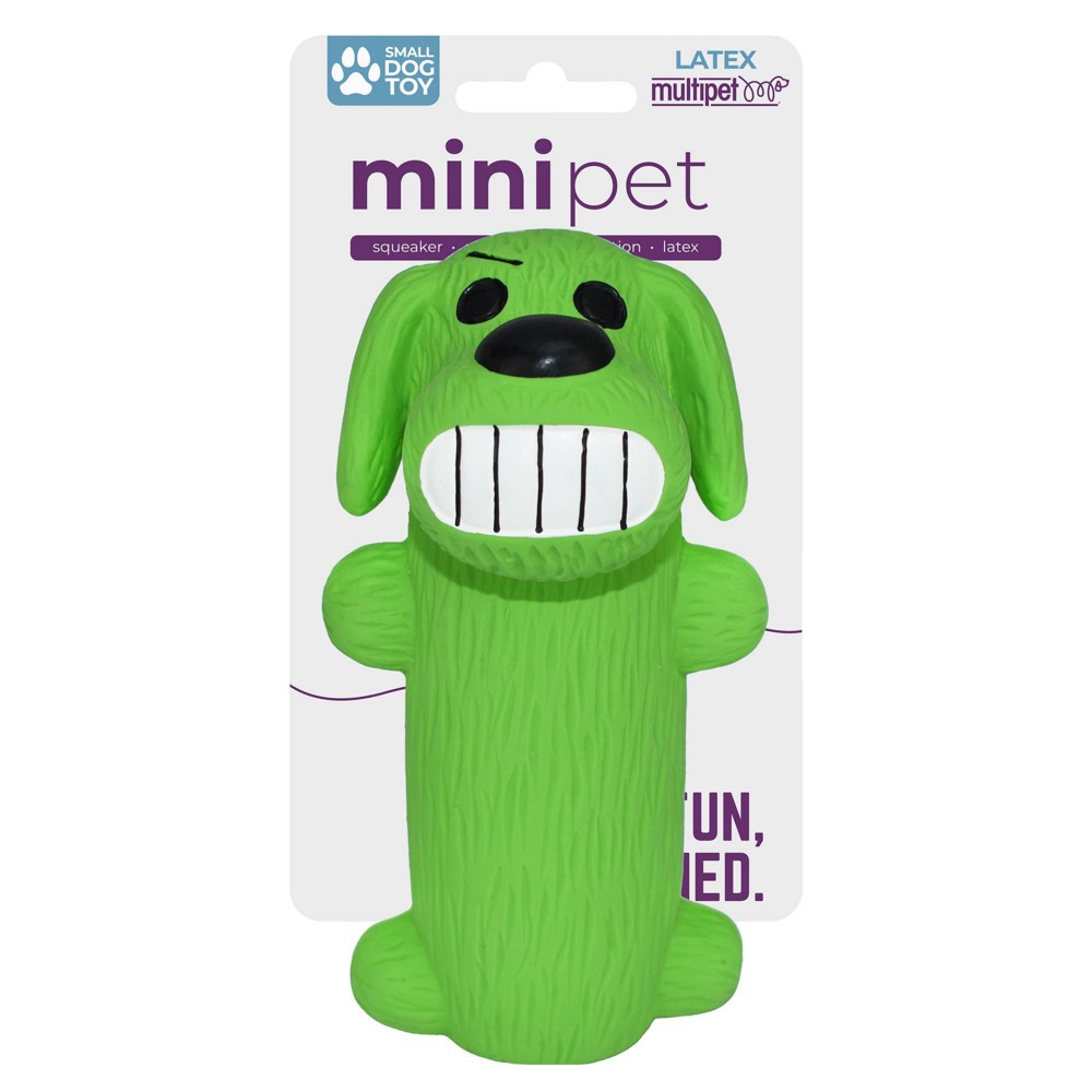 Multipet Minipet Thick Loofa Interactive Dog Toy - Green