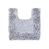 Shaggy Border Collection Bath Rug 100% Cotton Tufted Weave Ruffle Border Pattern Bathroom Rug for Machine Washable Bath Mat - 2 of 4
