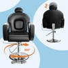 Reclining Salon Chair with Foot Rest, Barber Chair with Heavy Duty Height Adjustable Hydraulic Pump and 360 Degree Swivel - 4 of 4
