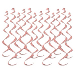 Beistle Metallic Whirls, Assorted Colors, 8-13.5" & 4-25", (24/Pkg) - 1 of 2