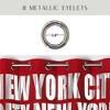 Evideco French Home Goods New York City Themed Blackout Curtain Panel - Bold Typography 102x55 Inch - 4 of 4