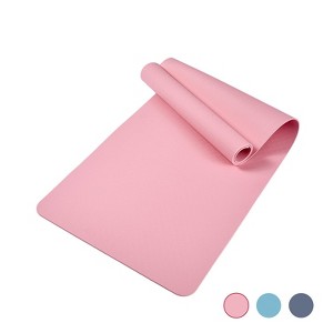 Yoga Mat, Exercise Yoga Mat with Non-Slip Design, 72" x 24" TPE Exercise Mat, Multi-Purpose Workout Mat for Women, Pilates Fitness and Floor Exercises - 1 of 4