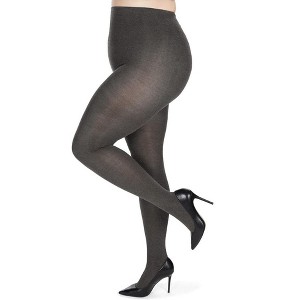 Memoi Brooklyn Flat Knit Cotton Blend Sweater Tights - 1 of 4