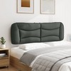 vidaXL Headboard Cushion Dark Gray 59.8" Fabric - 4 of 4