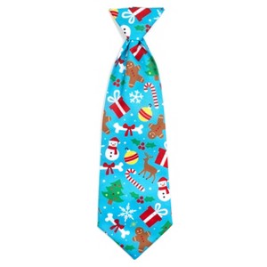 The Worthy Dog Winter Wonderland Neck Tie Adjustable Collar Attachment Accessory - 1 of 1