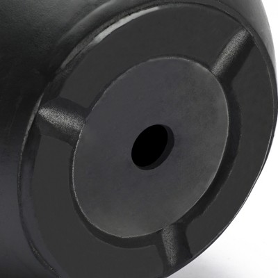 Medium Black Magnesium Oxide Round Outdoor Planter