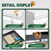 YONWAY 2 Drawer Metal File Cabinet,Filing Cabinet with Lock and Wheels,Mobile File Storage Cabinet,for Letters/Legal/A4,for Home Office and School - 4 of 4