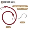 Unique Bargains Handmade Woven Braided Metal Screw Hooks Curtain Tiebacks - 2 of 4