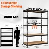 Acekool 5-Tier Garage Shelving Unit - 48"W x 24"D x 72"H Heavy Duty Metal Rack, Adjustable Shelves Holds 2000 lbs, for Storage & Organization - 3 of 4