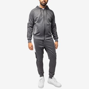 CULTURA Men's Zip Up Hoodie Track Suit - 1 of 4