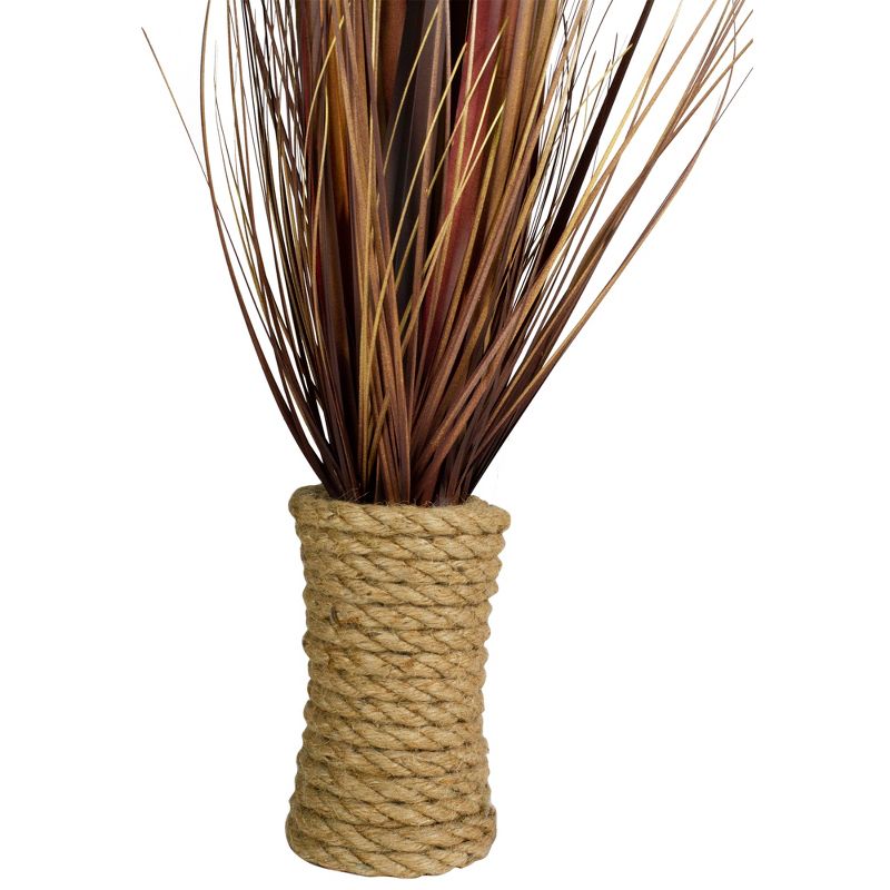 Northlight 34" Brown Artificial Grass Plant in a Rope Pot, 2 of 5