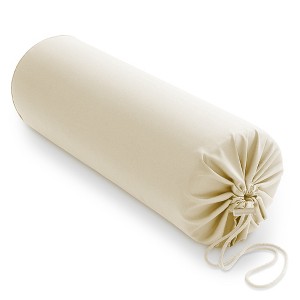Saloniture 30" x 9" Flannel Pillow Case Cover for Massage Table Bolsters with Drawstring Closure - 1 of 4