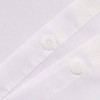 Snap Fabric Shower Curtain Liner Replacement - 70Wx 54H, White, with Magnets, Detachable Fit 71Wx 74H with Window - 4 of 4