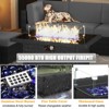 LayinSun 7 Pieces Outdoor Patio Furniture Set with 44" Fire Pit Table Rattan Sectional Sofa Conversation Sets - 4 of 4