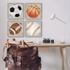 Stupell Industries Various Rustic Sports Balls, 17" x 17" (Set of 4) - 2 of 4