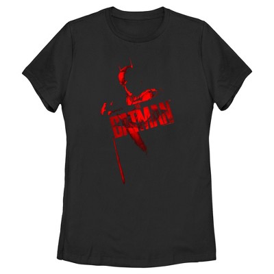 Women's The Batman Red Shadows T-shirt - Black - Large : Target