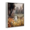 Stupell Industries Ghost in Peaceful Flower Meadow Framed Giclee Art, Gray, 24" x 30" - 2 of 4