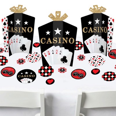 Big Dot of Happiness Las Vegas - Casino Party Decorations - Beverage Bar  Kit - 34 Pieces
