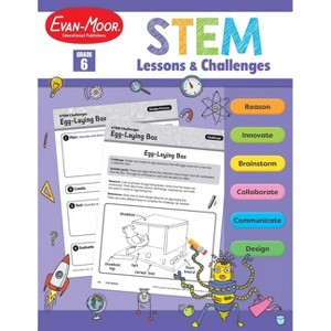 Stem Lessons and Challenges, Grade 6 Teacher Resource - by  Evan-Moor Educational Publishers (Paperback) - 1 of 1