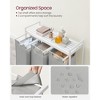 Laundry Hamper, Laundry Basket, Laundry Sorter with 3 Pull-Out and Removable Bags, Shelf, Metal Frame, 3 x 10 Gallons (38L) - 3 of 4