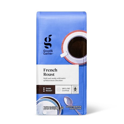 French Dark Roast Ground Coffee - 12oz - Good &#38; Gather&#8482;