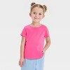 Toddler Girls' 3pk T-Shirt - Cat & Jack™ - Pink/Yellow/Mint Green - 2 of 3