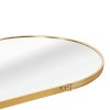 GlasFlength Full Length Mirrors Simple Oval Mirror Vanity Mirror Accent Mirror Metal Frame Mirror for Living Room, Gold, 20"*1.1"*63" - 3 of 4