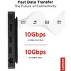 Lenovo USB-C Dual Display Travel Dock, Computer Stands, Mats, and Docking Stations, 40B90100US. - 2 of 4