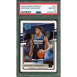 Anthony Edwards Rookie Card 2020-21 Panini Donruss #201 PSA 10 - 1 of 2