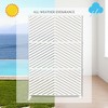 Kozyard Powder Coated Galvanized Steel Privacy Screen 74''H x 47.2 ''W Decorative Fence with Stand - 3 of 4